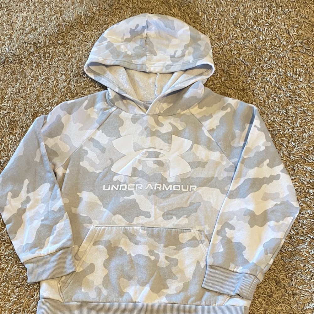 Under Armour Gray and Cream Camo Hoodie